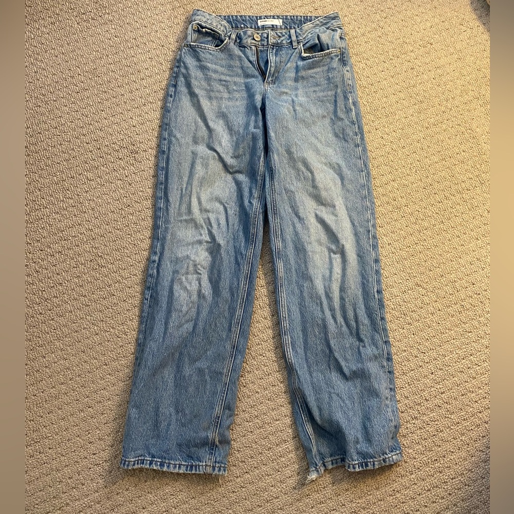 Garage blue baggy jeans.